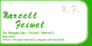 marcell feiwel business card